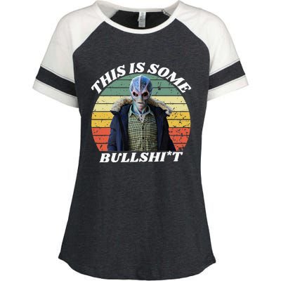 Resident Funny Swearing Alien Science Fiction Enza Ladies Jersey Colorblock Tee