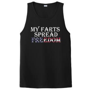 Redneck Farts Spread Freedom Country Joke Usa Flag Humour Gift PosiCharge Competitor Tank