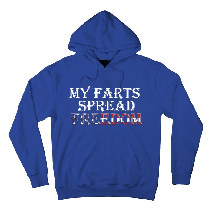 Redneck Farts Spread Freedom Country Joke Usa Flag Humour Gift Hoodie