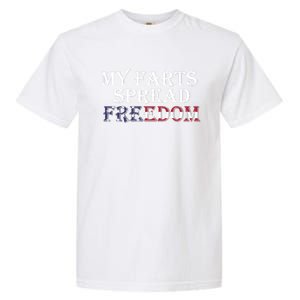 Redneck Farts Spread Freedom Country Joke Usa Flag Humour Gift Garment-Dyed Heavyweight T-Shirt