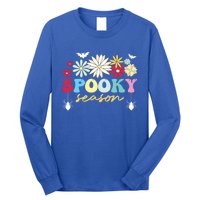 Retro Floral Spooky Season Spooky Vibes Halloween Meaningful Gift Long Sleeve Shirt