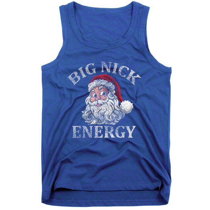 Retro Funny Santa Face Big Nick Energy Xmas Meaningful Gift Tank Top