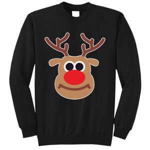 Reindeer Face Shirts Matching Family Christmas Deer Sweatshirt