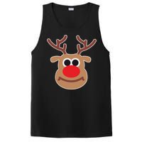 Reindeer Face Shirts Matching Family Christmas Deer PosiCharge Competitor Tank