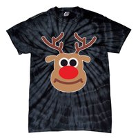 Reindeer Face Shirts Matching Family Christmas Deer Tie-Dye T-Shirt