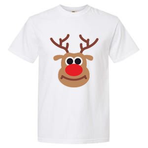 Reindeer Face Shirts Matching Family Christmas Deer Garment-Dyed Heavyweight T-Shirt