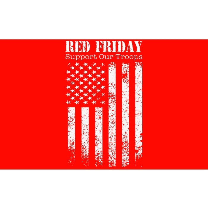 Red Friday Support Our Troops Military Memorial day Bumper Sticker