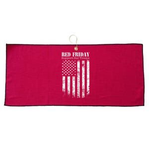 Red Friday Support Our Troops Military Memorial day Large Microfiber Waffle Golf Towel