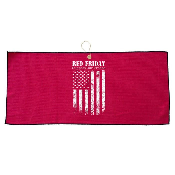 Red Friday Support Our Troops Military Memorial day Large Microfiber Waffle Golf Towel