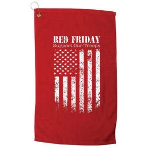 Red Friday Support Our Troops Military Memorial day Platinum Collection Golf Towel