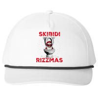 Rizzmas Funny Santa Toilet White Elephant Christmas Snapback Five-Panel Rope Hat