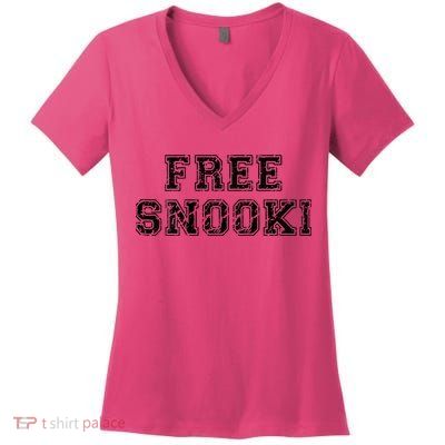 Retro Free Snooki Vintage Design Women's V-Neck T-Shirt