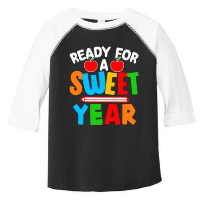 Ready For Sweet Year Back To School Teacher Toddler Fine Jersey T-Shirt