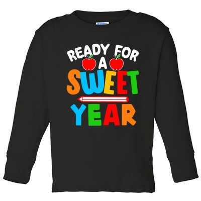 Ready For Sweet Year Back To School Teacher Toddler Long Sleeve Shirt