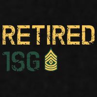 Retired First Sergeant (1SG) Ladies PosiCharge Tri-Blend Wicking Tank