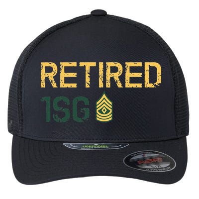 Retired First Sergeant (1SG) Flexfit Unipanel Trucker Cap