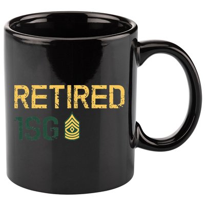 Retired First Sergeant (1SG) 11oz C Handle Ceramic Mug