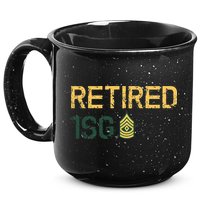 Retired First Sergeant (1SG) 15oz Campfire Ceramic Mug