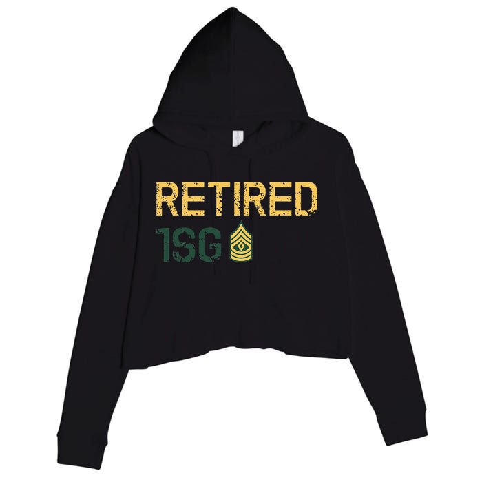 Retired First Sergeant (1SG) Crop Fleece Hoodie