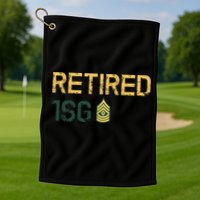 Retired First Sergeant (1SG) Golf Towel