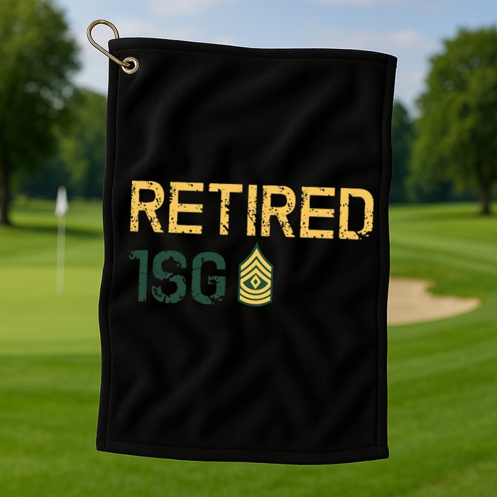 Retired First Sergeant (1SG) Golf Towel