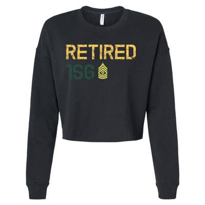 Retired First Sergeant (1SG) Cropped Pullover Crew