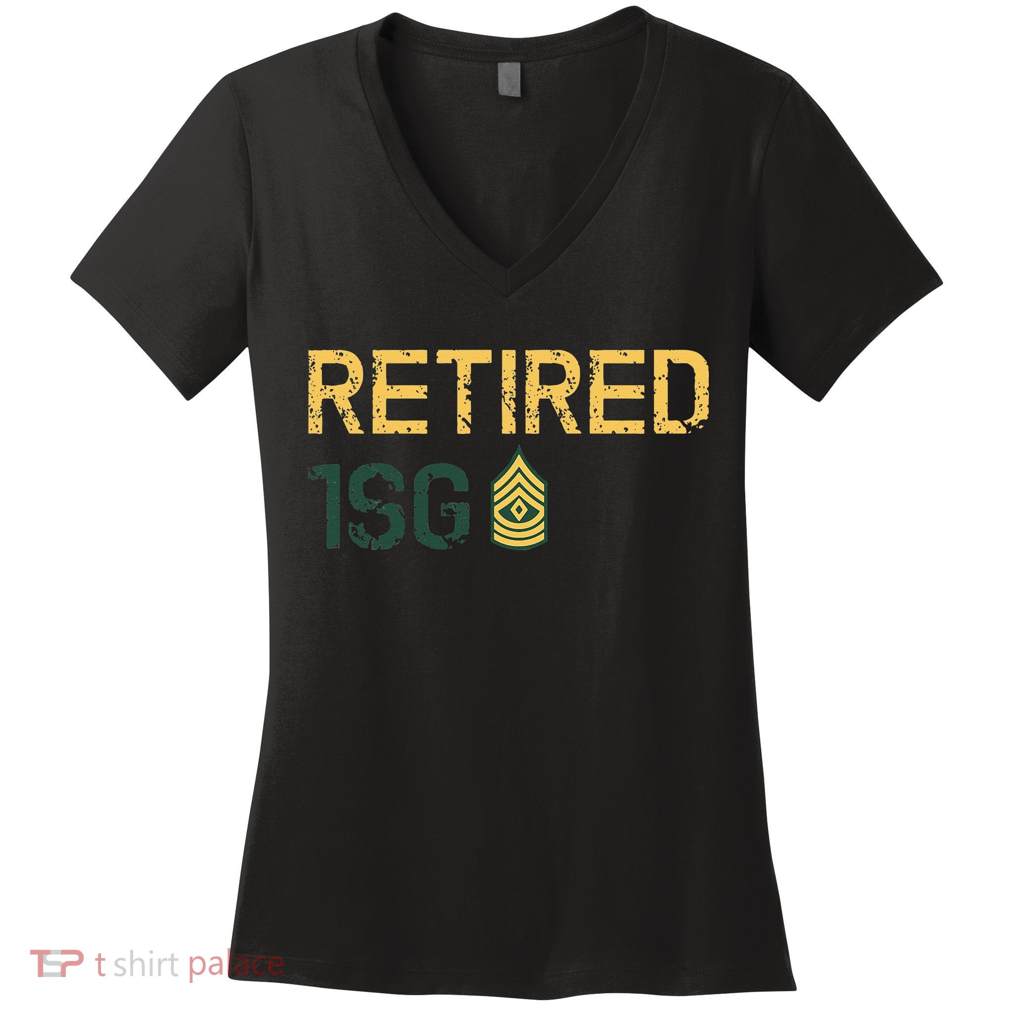 Retired First Sergeant (1SG) Women's V-Neck T-Shirt