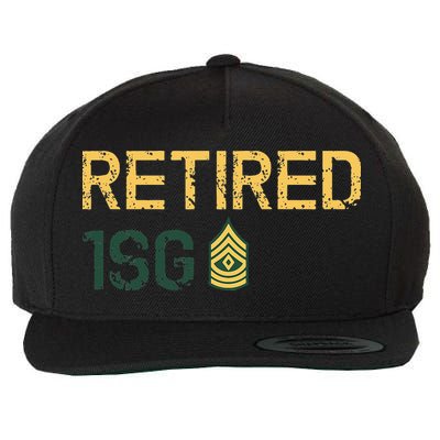 Retired First Sergeant (1SG) Wool Snapback Cap