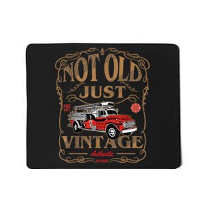 Retired Firefighter Shirt, Gift For Old Fireman Fire Fighter Mousepad