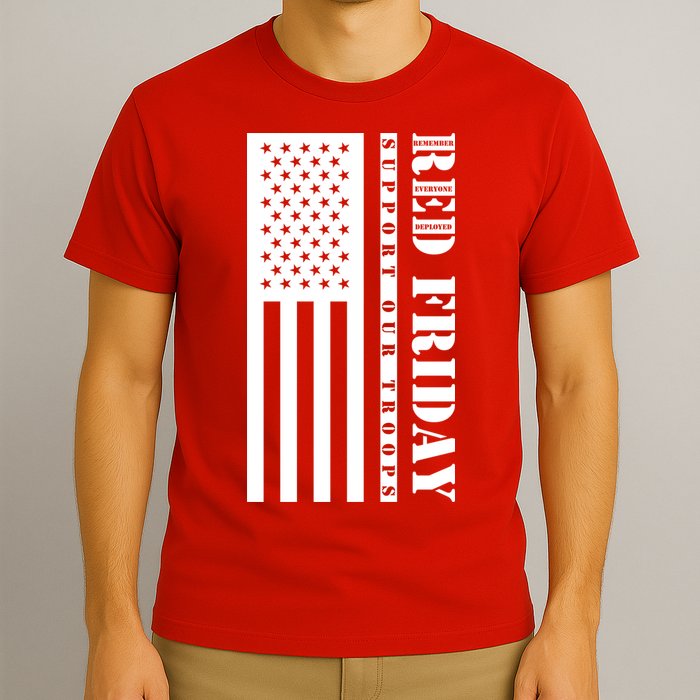 RED Friday Support Our Troops Remember Everyone Deployed T-Shirt