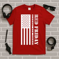 RED Friday Support Our Troops Remember Everyone Deployed T-Shirt