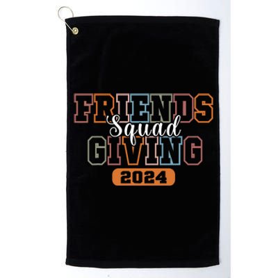 Retro Friendsgiving Squad 2024 Thanksgiving Friendsgiving Platinum Collection Golf Towel