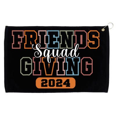 Retro Friendsgiving Squad 2024 Thanksgiving Friendsgiving Grommeted Golf Towel