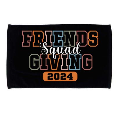 Retro Friendsgiving Squad 2024 Thanksgiving Friendsgiving Microfiber Hand Towel