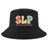 Retro Floral Slp Speech Language Pathologist Speech Therapy Cool Comfort Performance Bucket Hat