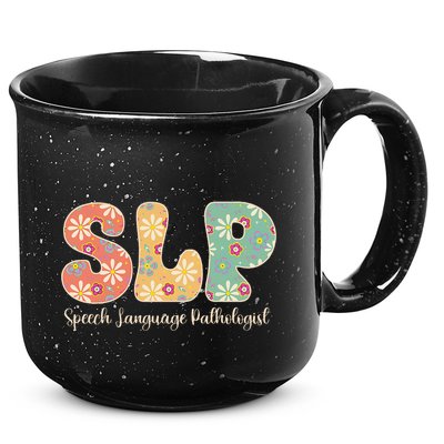 Retro Floral Slp Speech Language Pathologist Speech Therapy 15oz Campfire Ceramic Mug