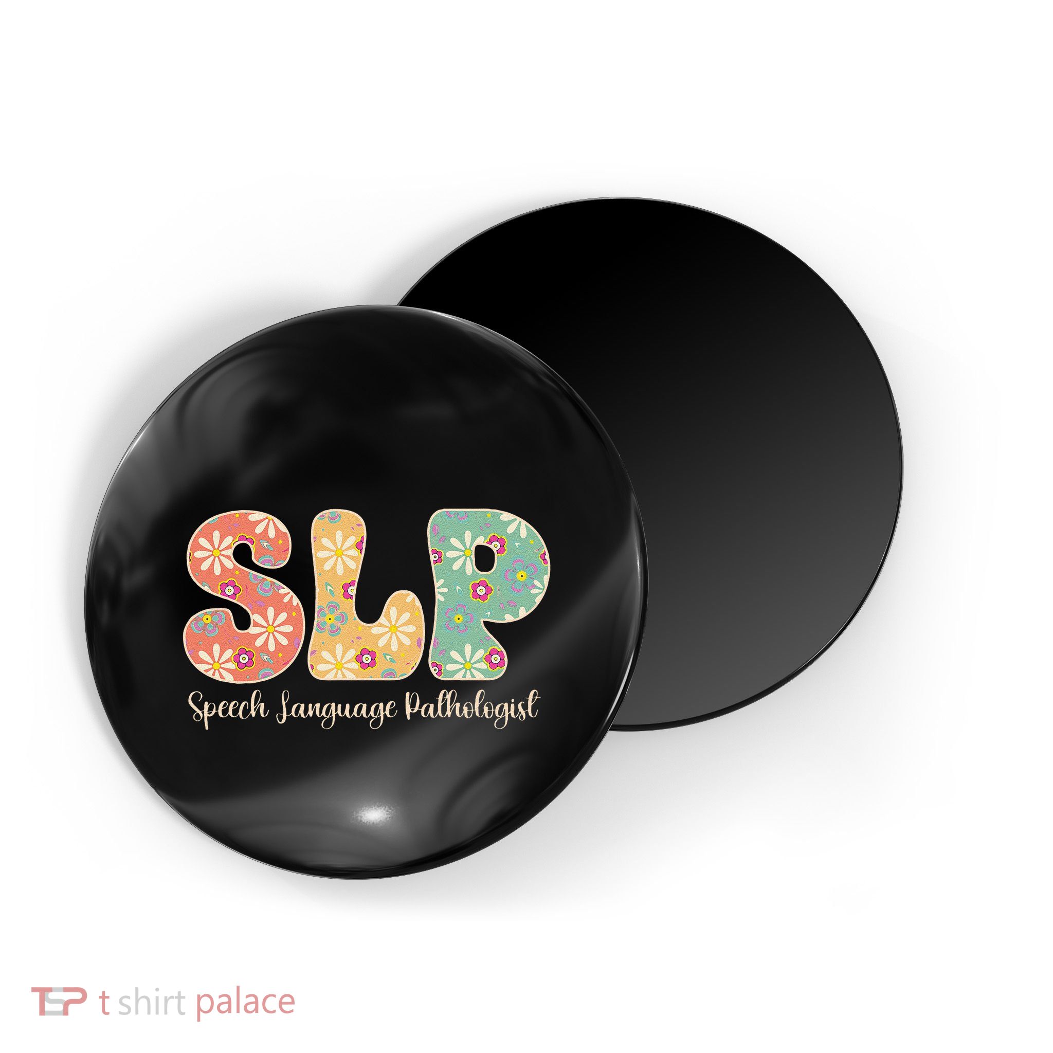 Retro Floral Slp Speech Language Pathologist Speech Therapy Magnet