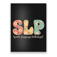 Retro Floral Slp Speech Language Pathologist Speech Therapy Poster