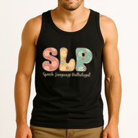 Retro Floral Slp Speech Language Pathologist Speech Therapy Tank Top