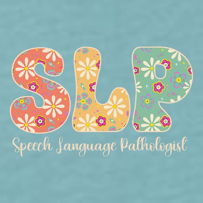 Retro Floral Slp Speech Language Pathologist Speech Therapy Sueded Cloud Jersey T-Shirt