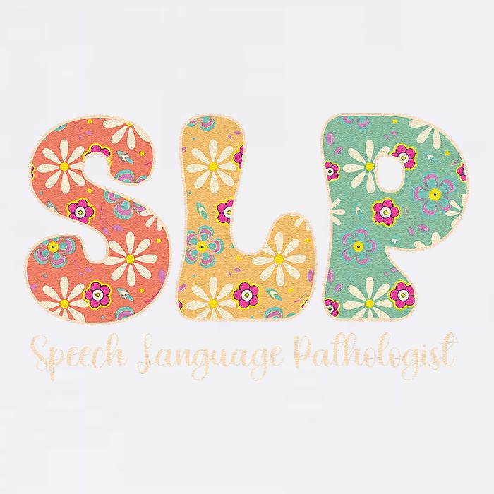 Retro Floral Slp Speech Language Pathologist Speech Therapy Garment-Dyed Sweatshirt