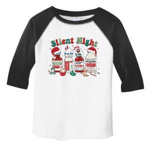 Retro Funny Silent Night Icu Nurse Christmas Nursing Xmas Toddler Fine Jersey T-Shirt