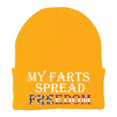 Redneck Farts Spread Freedom Country Joke Usa Flag Humor Gift Knit Cap Winter Beanie