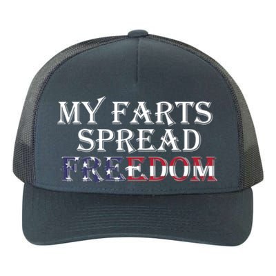 Redneck Farts Spread Freedom Country Joke Usa Flag Humor Gift Yupoong Adult 5-Panel Trucker Hat