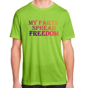 Redneck Farts Spread Freedom Country Joke Usa Flag Humour Gift Adult ChromaSoft Performance T-Shirt