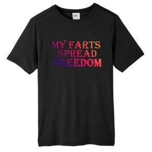 Redneck Farts Spread Freedom Country Joke Usa Flag Humour Gift Tall Fusion ChromaSoft Performance T-Shirt