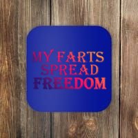 Redneck Farts Spread Freedom Country Joke Usa Flag Humour Gift Coaster