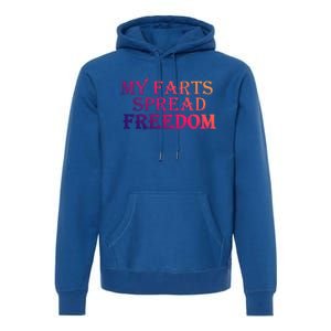 Redneck Farts Spread Freedom Country Joke Usa Flag Humour Gift Premium Hoodie