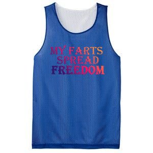 Redneck Farts Spread Freedom Country Joke Usa Flag Humour Gift Mesh Reversible Basketball Jersey Tank