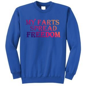 Redneck Farts Spread Freedom Country Joke Usa Flag Humour Gift Tall Sweatshirt